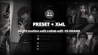 [PRESET]+XML ALIGHT MOTION Collab Edit 25 ORANG