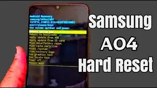 طريقة فورمات هاتف سامسونج a04 المغلق بنمط الشاشة How to Hard Reset Samsung Galaxy A04