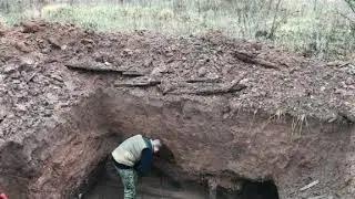 КОП ПО ВОЙНE №1 Раскопки немецкого блиндажа.(Excavation of a German bunker).