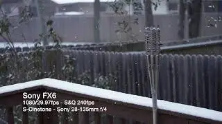 Sony FX6 Sample Footage | 1080P 240 FPS S&Q | Snow in San Antonio