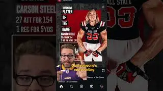 That viral Chiefs Running Back? Well his name is.. CARSON STEELE! #shorts  #nfl #chiefs #ballstate