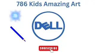 How to draw DELL logo drawing for beginners # Ms paint tutorial