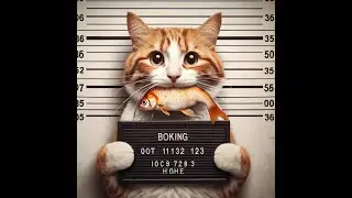 Cat jailed for stealing fish（Кота посадили в тюрьму за кражу рыбы）#cat #cute #jail #fish #funny