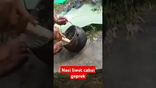 Primitive masak Nasi liwet cabai gerrek.. #mukbang #primitive