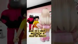 QUAL FOI O MAIOR MICO QUE VC JÁ PAGOU EM PUBLICO? 