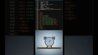Animated Ringing Alarm Clock | HTML CSS 