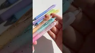 sparkly nebula gel pens 🪐✨ #unboxingvideo #aestheticvideo #kpop #kpopshorts #pencilart #lettering