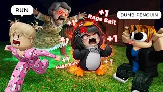 RAGE BAITING Gugugaga Penguin in Survive at Grandma's 😆 Roblox Funny Moments
