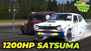 I made 1200HP DRAG SATSUMA 4-DOORS! | My Summer Car 