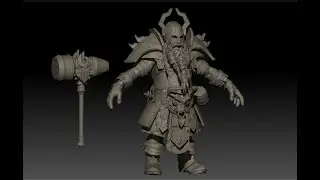 Подготовка к ретопологии гнома  (2 этап после хай поли)