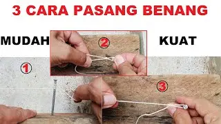 Cara ikat benang pada paku dengan mudah