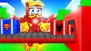 Becoming The STRONGEST in Superhero Tycoon! (Minecraft)