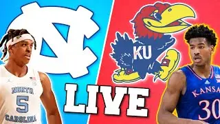 North Carolina Tar Heels vs Kansas Jayhawks Basketball Live Play by Play Reaction & Watch Party
