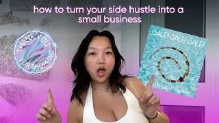 how to turn your side hustle into a small business