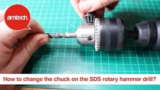 How to change the chuck on the SDS rotary hammer drill?