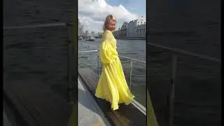 Платье с запахом «Лимонная принцесса»