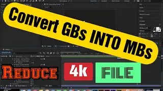 How to reduce a large video file size without loosing quality || Filmora || After effect