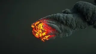 Cinema 4d Turbulence FD Meteor / Octane Render Project