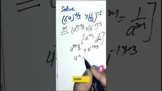 Nice Exponent Problem | Nice Radical Problem | how to make base same and eliminate negative exponent