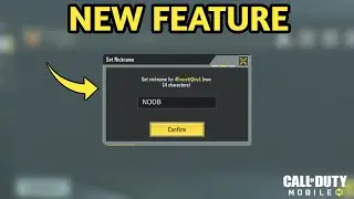 *NEW* Codm Nickname Your Friends New Feature | Codm Test Server