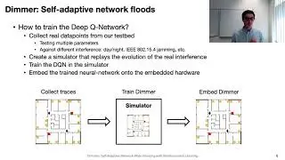 Dimmer: Self-Adaptive Network-Wide Flooding with Reinforcement Learning
