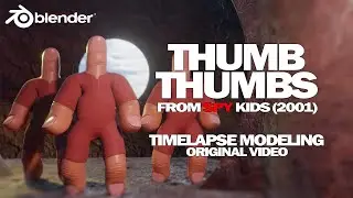 Blender 3D: Thumb Thumbs from Spy Kids (2001) Timelapse Modeling