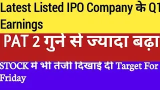 GR Infraproject Q1 Analysis~PAT 2 GUNA BADHA~STOCK ME TEZI TARGET For Tomorrow strong Result Present