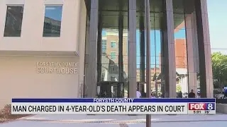 Man charged in 4-year-old's death appears in court