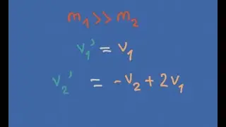 Elastic Collision Where m1 is MUCH Greater Than m2