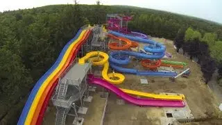 Chantier Aquaventura Slidepark - Avonturenpark Hellendorn | Drone Multicopter (HD)