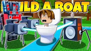 I Built TOILET TOWER DEFENCE In Roblox Build a Boat!