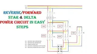 Reverse Forward Star Delta Control Wiring | How Electrical interlock Work in Star Delta Control