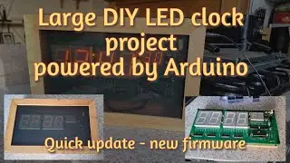 Large DIY LED Clock kit / project updated version. Powered by Arduino and ATMEGA328P