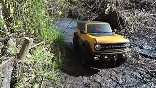 TRX-4 Bronco 2021 & Axial Jeep JL Wrangler Rc Cars,  Crawling Track 🧭