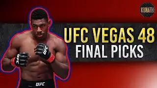 UFC VEGAS 48 FINAL PICKS | DRAFTKINGS UFC STRATEGY