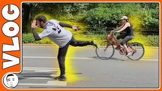 Runner vs Bikes - Unprovoked Racing!! Lol
