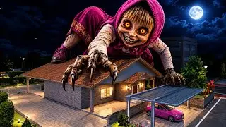 GIANT HANTU MASHA Appeared Di Kota Sakura at Midnight 😱 | Sakura School Simulator 