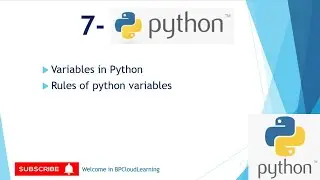 7- Variables in Python || Rules of python variables || Variables of Databricks Python in Hindi