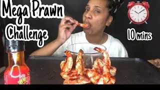 10 2x SPICY MEGA PRAWN IN 10 MINS CHALLENGE BY @QUEEN BEAST