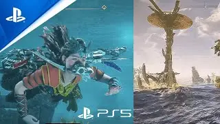 Horizon Forbidden West Ps5 Gameplay - ((WATER TALLNECK)) - Horizon Forbidden West Gameplay