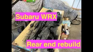 Subaru Impreza WRX restoration EP 3, Refit the rear end, lots of new parts.