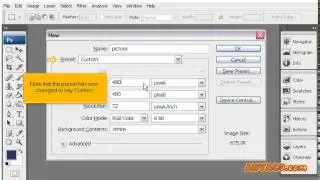 How to create a new document in PhotoShop, PhotoShop CS3