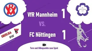 Oberliga Baden-Württemberg: VfR Mannheim - FCN 1 : 1  (0:1) ...
