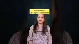 How to study one night before exam | Self study effectively in less time using AI & ChatGPT #shorts