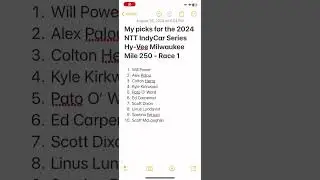 My picks for the 2024 NTT IndyCar Series Hy-Vee Milwaukee Mile 250 - Race 1
