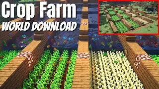 MINECRAFT CROP FARM | Semi Automatic Crop Farm for Minecraft 1.17 Survival Survival Farms (2021)