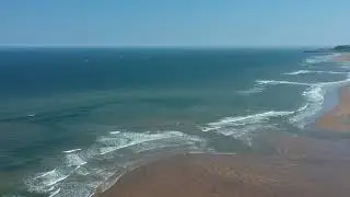 Drone footage of Sandsend Yorkshire