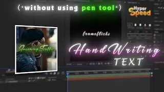 Handwriting Text Animation in After Effects Without Pen Tool | Easy Tutorial