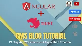 21. Angular Workspace and Application Creation