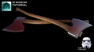 UVing an Axe in Maya and UV Layout